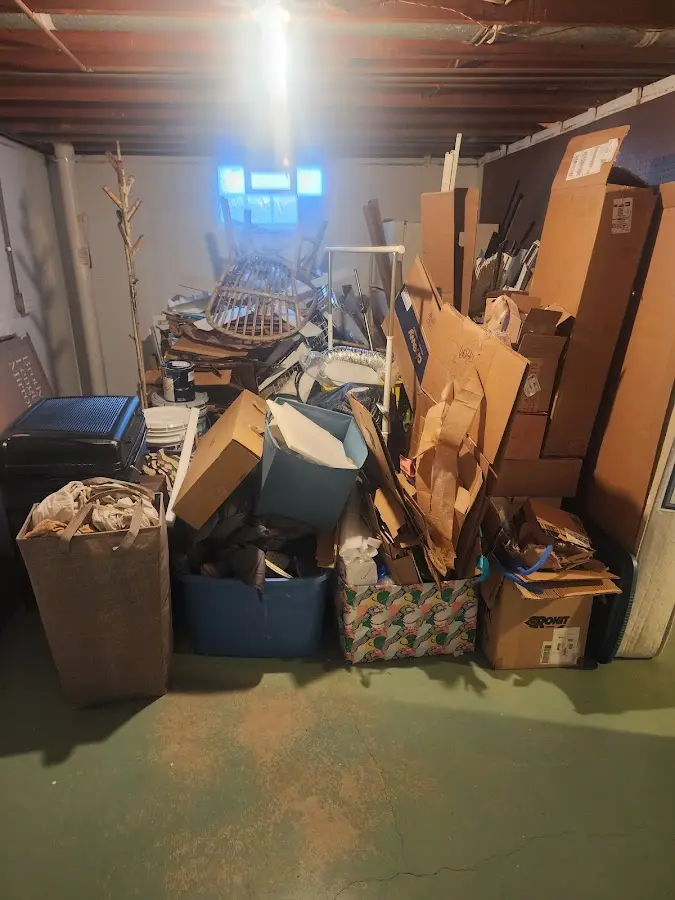 Roll-off dumpster container at job site for 15 Yard Dumpster Rental in Nevada